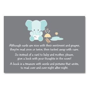 BLUE ELEPHANT LITTLE BIRD BOOK REQEUST CARD