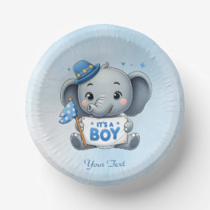 Blue Elephant Paper Bowl Paper Plate