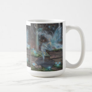 Blue Ember Fairy Imaginaire Art Mug par Molly Harr