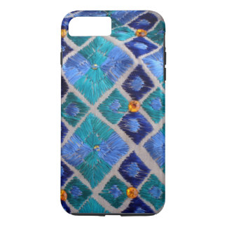 Blue embroidered Phulkari unique iphone case