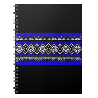 Blue Embroidery Notebook