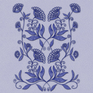 Blue embroidery notebook