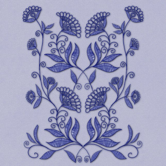 Blue embroidery  notebook (Creator Uploaded)