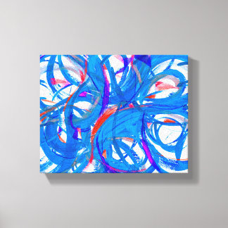 blue emotions series - abstract 977 canvas print