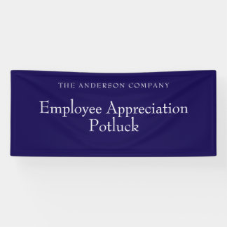 Blue Employee Appreciation Event Banner