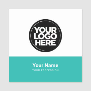 Blue Employee Pin Name Tag or Magnetic with Logo