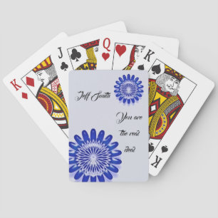 Blue Employee Recognition Appreciation Thank You Playing Cards
