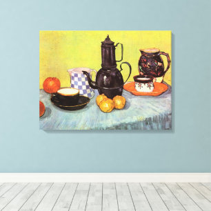 Blue Enamel Coffeepot by Vincent van Gogh Canvas Print