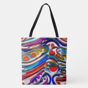Blue Enamel Tote Bag