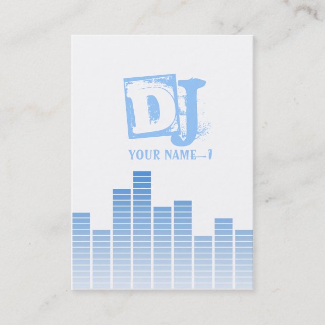 Blue Equalizer Business Card (Front)