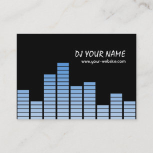 Blue Equalizer Business Card