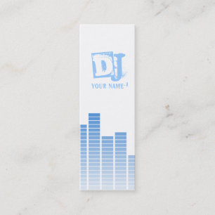 Blue Equalizer Mini Business Card