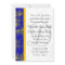 Blue Escape Wedding Invitation