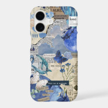 Blue esthétique iPhone & coque ipad - Collage Vint
