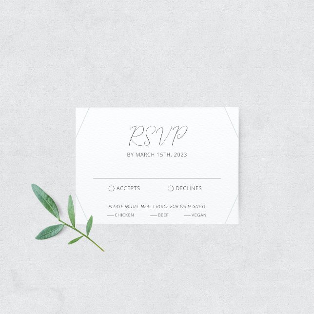Blue Eucalyptus Wedding RSVP Card (Creator Uploaded)