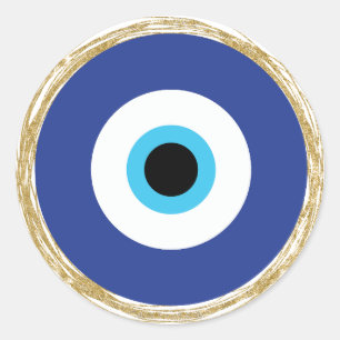 Blue Evil Eye Aesthetic Stickers 