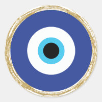 Blue Evil Eye Aesthetic Stickers 