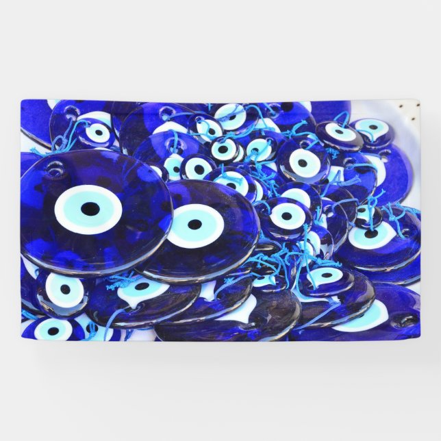 Blue Evil Eye amulets Banner (Horizontal)