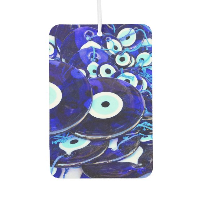 Blue Evil Eye amulets Car Air Freshener (Front)