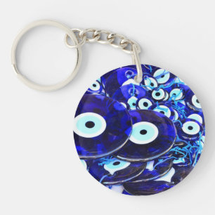 Blue Evil Eye amulets Keychain