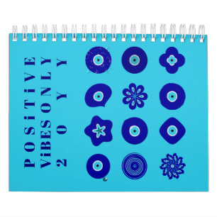 Blue Evil Eye Good Luck Nazar and Talisman Art Calendar