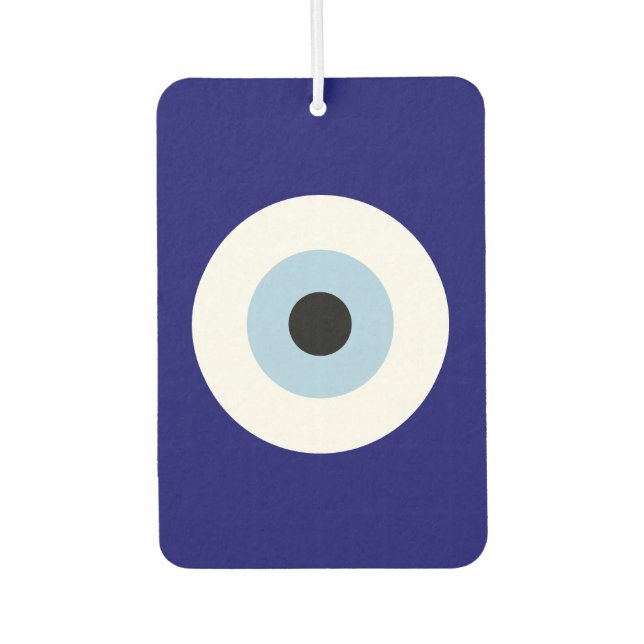 Blue Evil Eye Good luck & Protection Symbol Air Freshener (Front)