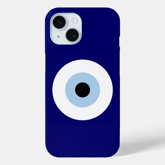 Blue Evil Eye Good luck & Protection Symbol Case-Mate iPhone Case (Back)