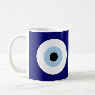 Blue Evil Eye Good luck & Protection Symbol Coffee Mug