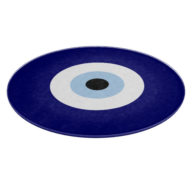 Blue Evil Eye Good luck & Protection Symbol Cutting Board (Corner)