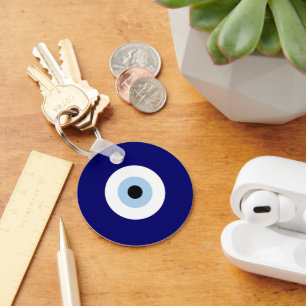 Blue Evil Eye Good luck & Protection Symbol Keychain
