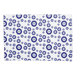 Blue Evil Eye Good luck & Protection Symbol Pillowcase