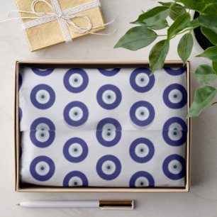 Blue Evil Eye Good luck & Protection Symbol Tissue Paper