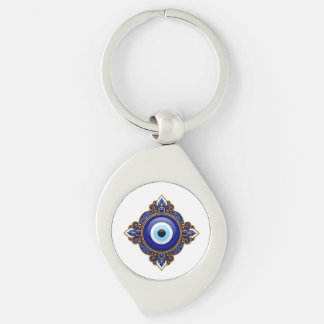 Blue Evil Eye Keychain