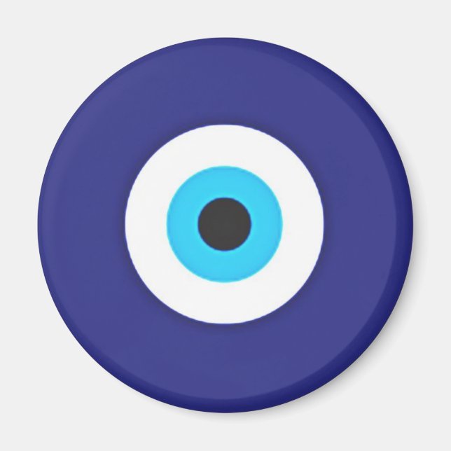 Blue Evil Eye Magnet (Front)