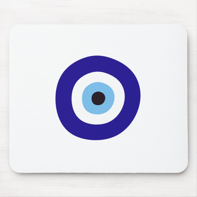 Blue Evil Eye of Protection Mouse Pad (Front)