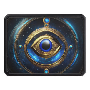 Blue Evil Eye Trailer Hitch Cover