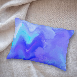 Blue Explosion Modern Abstract Decorative Pillow