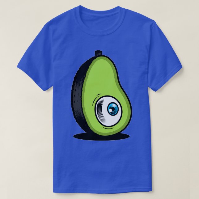 Blue Eye Avocado Fruit Slice Organic and Healthy F T-Shirt (Design Front)