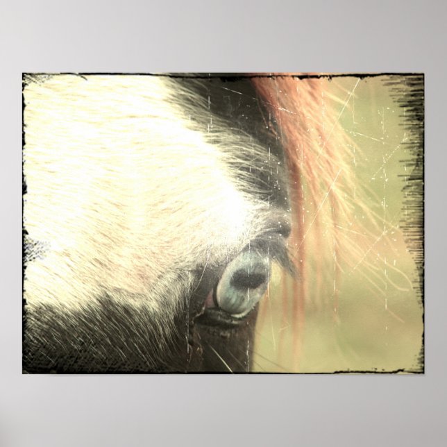 Blue Eye Grunge Poster (Front)