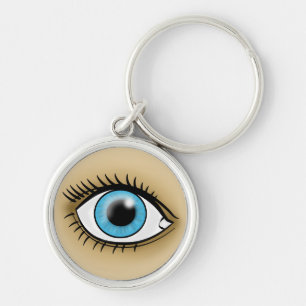 Blue Eye icon Keychain
