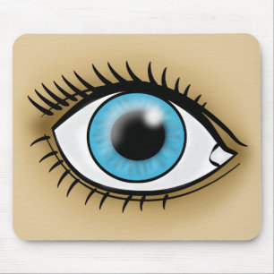 Blue Eye icon Mouse Pad