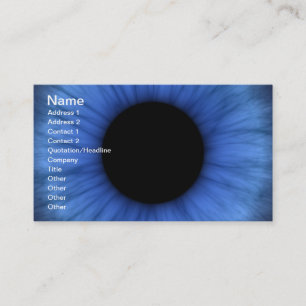 blue eye is cute business card