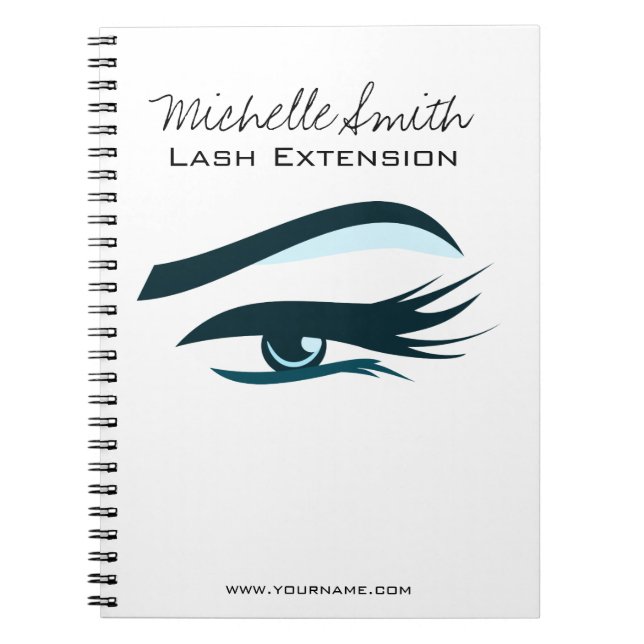 Blue Eye long eyelashes Lash extension  icon Notebook (Front)