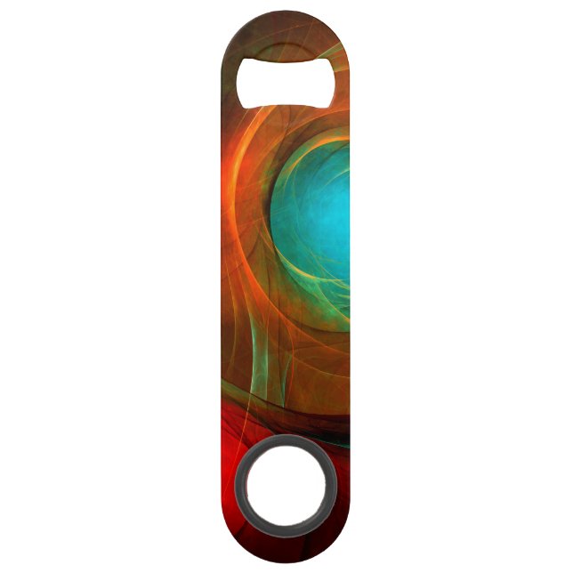 Blue Eye Modern Abstract Fine Art Cool Pattern #16 Bar Key (Front)