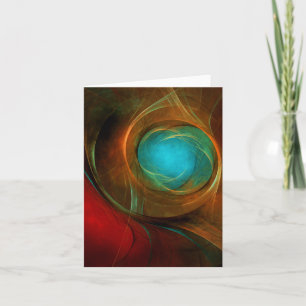 Blue Eye Modern Abstract Fine Art Cool Pattern #16 Card