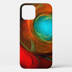 Blue Eye Modern Abstract Fine Art Cool Pattern #16 iPhone 12 Case