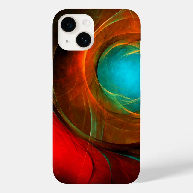 Blue Eye Modern Abstract Fine Art Cool Pattern #16 Case-Mate iPhone Case (Back)