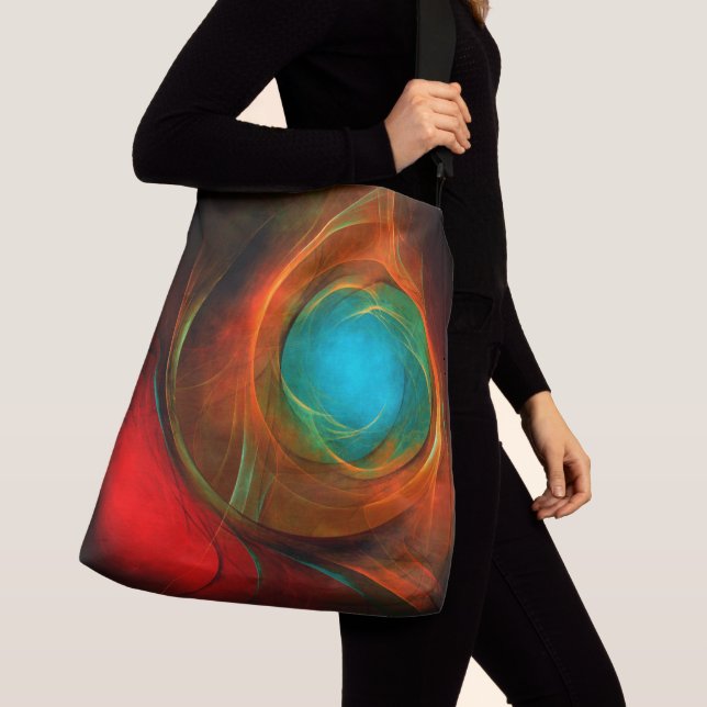 Blue Eye Modern Abstract Fine Art Cool Pattern #16 Crossbody Bag (Close Up)