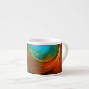 Blue Eye Modern Abstract Fine Art Cool Pattern #16 Espresso Cup