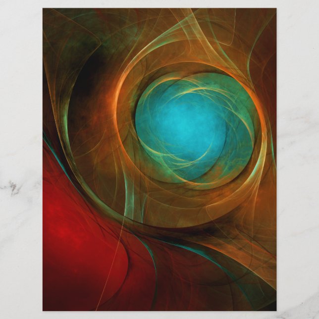 Blue Eye Modern Abstract Fine Art Cool Pattern #16 Flyer (Front)